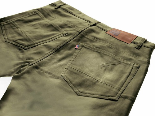 BLAUER HT PANTALONI MOTO UOMO KEVIN CANVASS 5 TASCHE VERDE - TG. 34 - Imagen 4 de 4