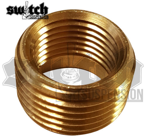 Brass Pipe Fitting 1/2 NPT Male to 3/8 NPT Female Reducer Face Bushing - Picture 12 of 13