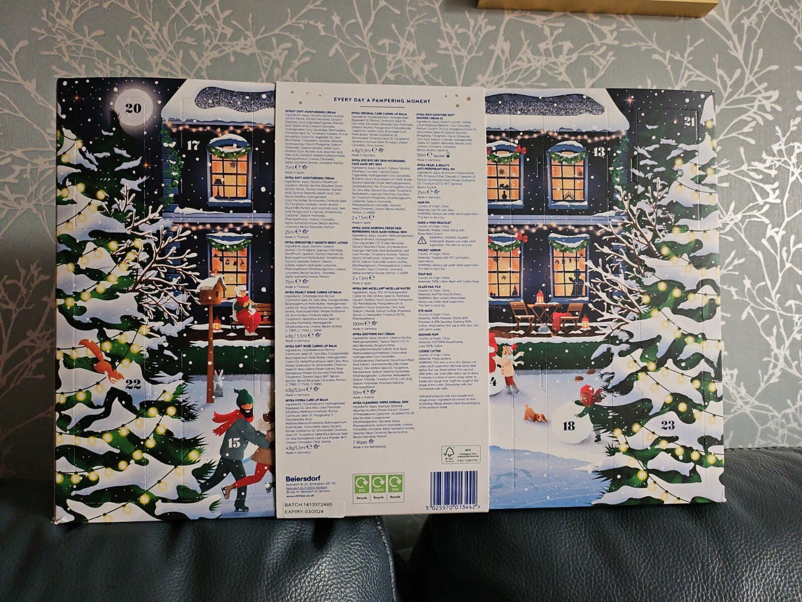 NIVEA Advent Calendar 2022 (24 Pieces) NIVEA Gift Set Present Skin