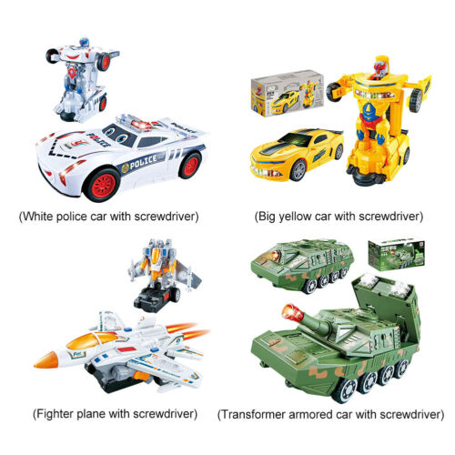 Deformation Robot Car Toy with LED Light Deformation Car Boys Kids Toys Gift - Picture 8 of 24