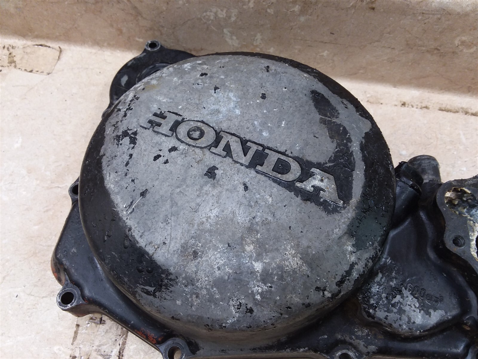 Honda 500 CR CR500R Engine Left Water Pump Clutch Cover 1985 AP235