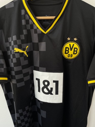 BORUSSIA DORTMUND 2022/2023 AWAY FOOTBALL SHIRT SOCCER JERSEY TRIKOT PUMA HALLER - Picture 6 of 12