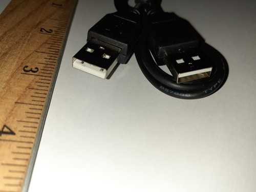 NEW USB Type A Male to A Male Extension Cable Black 2ft 2 Feet USA SHIPPING - Picture 17 of 28