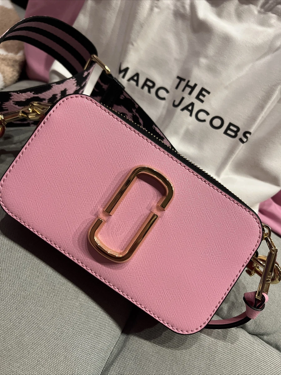 Marc Jacobs Crossbody Snapshot Shoulder Bag Leather Black/Pink