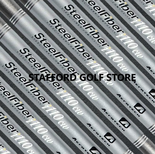New Aerotech SteelFiber 110CW Iron Shafts .355" Taper Regular/Stiff/X-Stiff Flex - Picture 3 of 11