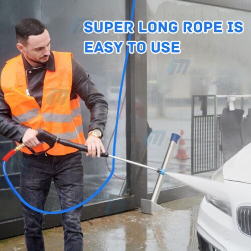 30/50/100/150ft Hot Water Pressure Washer Hose 3/8" 4800 psi One-Steel Braid - Picture 15 of 20