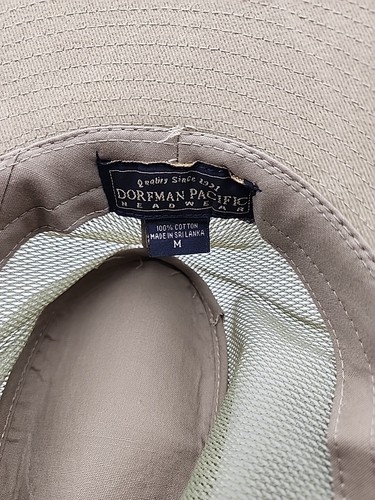 Vintage Dorfman Pacific Cotton Safari Outback Bush Brushed Kaki Mesh Mens Medium - Picture 14 of 24