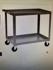1 NEW Nexel 2-Shelf Steel Stock Cart 36"Lx24"Wx36"H, 600 lb capacity