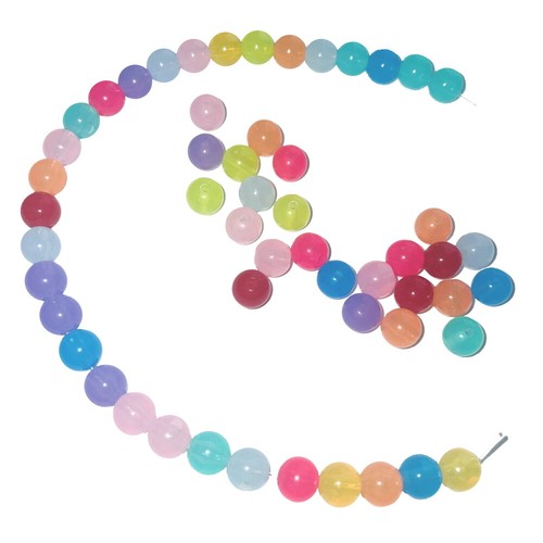8.10MM Round Spherical Acrylic Jelly Beads Choice of Colors, Sizes - Picture 3 of 19