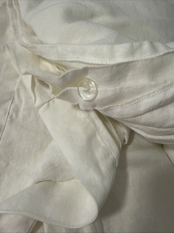 West Elm Duvet Cover 92 X 88 Linen Full Queen European Natural - Image 4 of 4