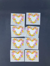 Mrs. Grossman's Floral Heart Sticker Lot 8 Mods Sheets Vintage 1988