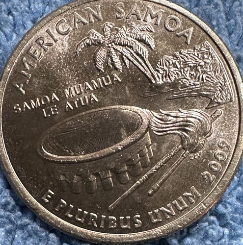 Rare date 2009P American Samoa with Improper annealing error,has wheel damage - Picture 4 of 11