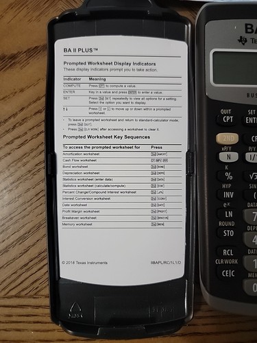 Texas Instruments BA II Plus Business Analyst Calculator,Tested Working Open Box - Bild 2 von 8