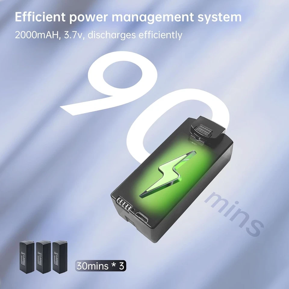 Nafyre N11 PRO GPS Drone 4K 90 Min Flight Time Brushless Motor Auto Return - Image 3 of 4