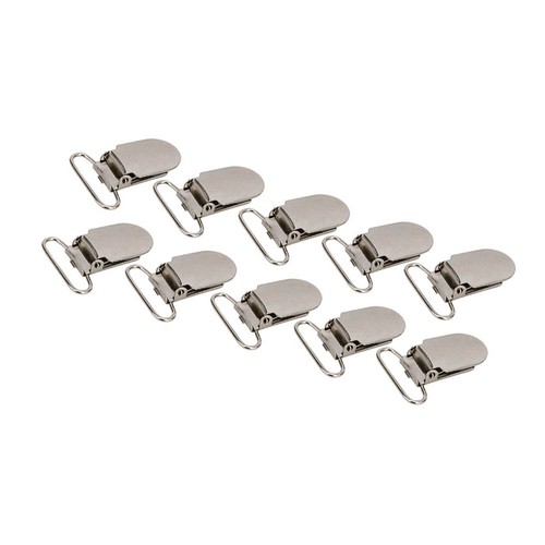 20PCS Metal Pacifier Suspender Clips Suspender Snap For Clothes Decoration Pr PS - Picture 2 of 12