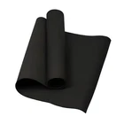 Black EVA Yoga Mat 4MM Thick Non-Slip Fitness Pilates Exercise