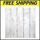 Self-Adhesive 17.7In White Wood Panel Wallpaper - Easy to Install and Remove