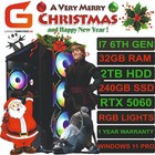 REDUZIERTER PREIS GAMING PC I7 6. 32GB 2TB+240 SSD RTX 8GB 5060 W11 KOSTENLOSE LIEFERUNG