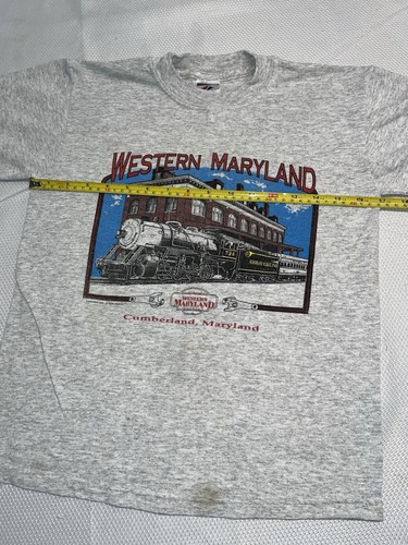 Western Maryland Railroad Shirt Youth M Cumberland Train T-shirt - Picture 4 of 7