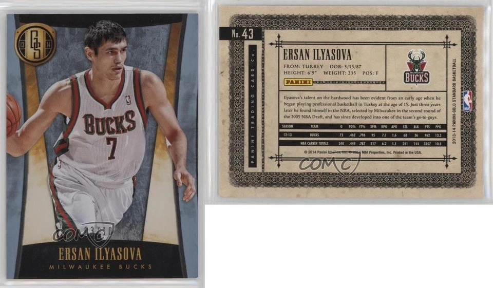2013-14 Panini Gold Standard Platinum 3/10 Ersan Ilyasova #43 1l2 Foto 3 de 3