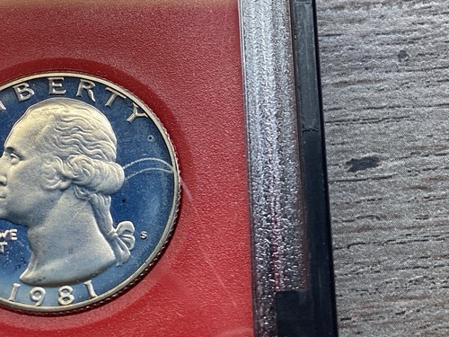 1981-S U.S. Proof Set w/Type 2 All Six Coins Bulbous Serif S Clear S-052025-64 - 第 7/10 張圖片