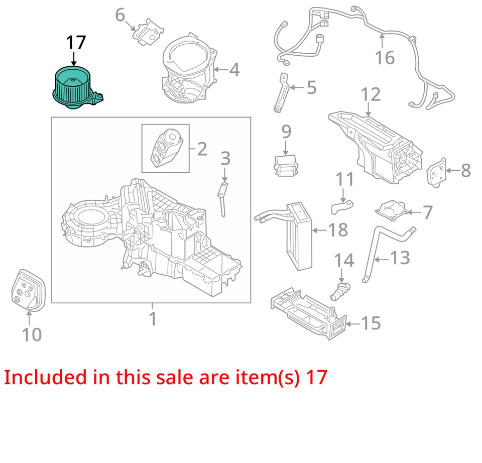 2013 Lincoln Navigator Heater AC Blower Motor OEM 180K Miles - LKQ397731474 - Imagem 4 de 4
