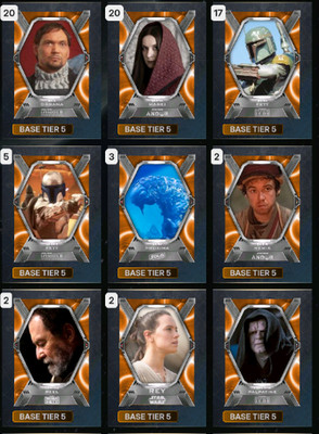 Topps Star Wars Card Trader Take any x25 Base Tier 5 2026 DIGITAL