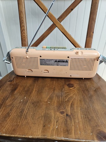 Vintage Sharp QT 50 Radio Cassette Player Pink Kabel Stranger Things getestet funktioniert - Bild 7 von 17