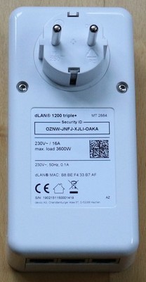 devolo MT 2884 dLAN 1200 triple+ Powerline - Gigabit LAN 1200Mbps