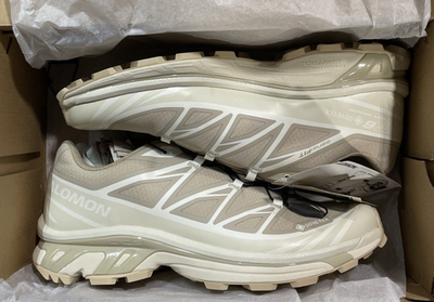 靴 SALOMON XT-6 GORE-TEX LIGHT BIEGE 26.5 Salomon XT-6 Gore Tex Mens Running Shoes Oxford Tan Almond Milk