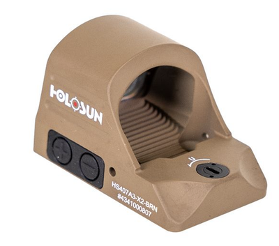 Holosun HS407A3 PSA Exclusive Brown 3MOA Reflex Sight - HS407A-3
