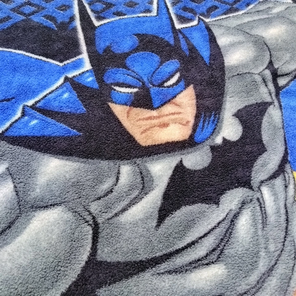 Manta polar Northcrest 58x48 vintage Y2K DC Comics Batman Arkham Knight Foto 2 de 4