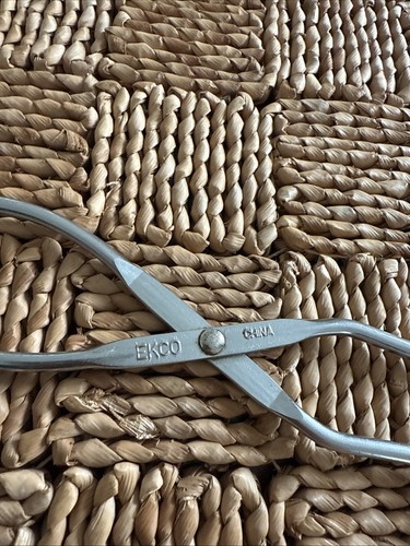 Vintage EKCO Kitchen Tongs Hot Dog Grippers Scissor Type Tool Utensil USA - Picture 3 of 7