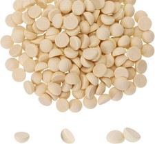 Shapenty Half Round Unfinished Wooden Balls Smooth Split Wood Ball Beads 12mm