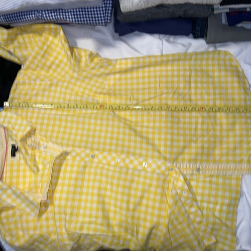 Talbots button down shirt Yellow And White Plaid size 3x - 第 6/7 張圖片