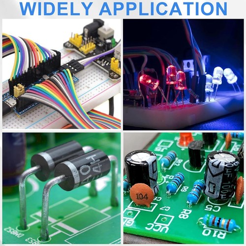 1628PCS DIY Electronic Component Kit with Breadboard, LEDs and Wires - Picture 5 of 8