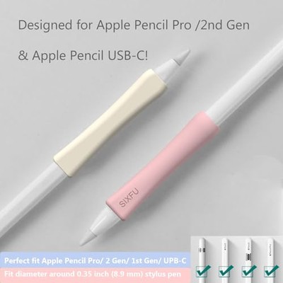 Grip Designed for Apple Pencil Pro/ 2nd Generation/USB-C Support