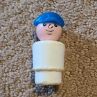 Fisher-Price Little People Boy Figure Blue Hat Vintage Toy 1970s