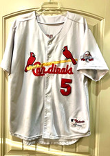 Majestic Authentic St. Louis Cardinals Pujols #5 Size 48 w 2009 All Star Patch