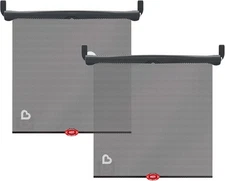 Munchkin Brica Sun Safety Car Window Shade with Heat Alert, Helps Block Black 