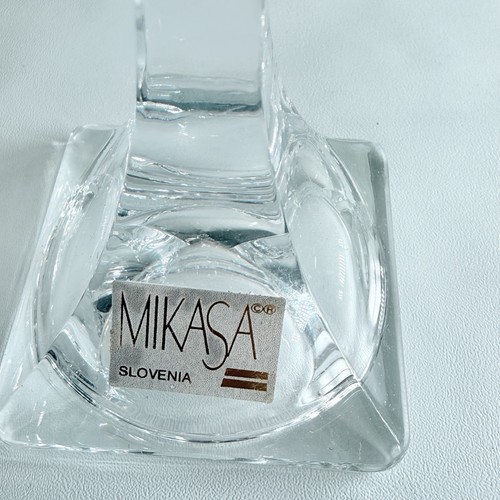 Vintage Mikasa Deco Kristall Set SN027/622 Vase XY142/337 Kerzenständer Neu in OVP - Bild 3 von 24
