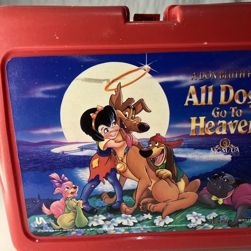 Vintage 1990 All Dogs Go To Heaven Kunststoff Brotdose Ken Paulin Company  - Bild 3 von 15