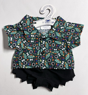 New NWT Zombie Pompompurin Build a Bear Shirt Shorts Outfit Sanrio Hello Kitty
