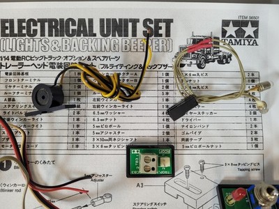 Use Tamiya 1/14 Semi Tractor Truck Electrical Light & Beeper Unit