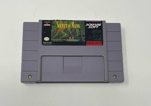 Secret of Mana, Super Nintendo SNES Cart Only Authentic Tested, Saves