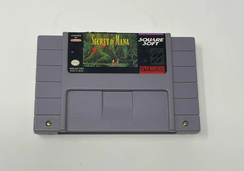 Secret of Mana, Super Nintendo SNES Cart Only Authentic Tested, Saves