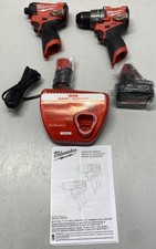 Milwaukee 3497-22 Cordless Hammer Drill, Impact Driver Combo Kit With Batteries