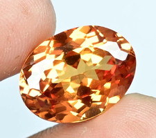 20.00 Ct Natural Imperial Topaz Untreated Certified Oval Flawless Loose Gemstone