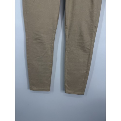 Pantalones de mezclilla ajustados dorados metálicos talla 32 brillantes tiro bajo 7 For All Mankind para mujer - Imagen 6 de 11
