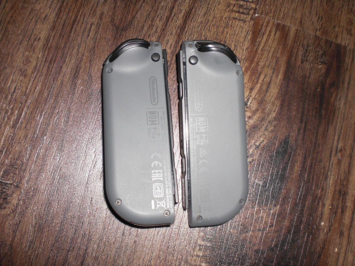 OEM Nintendo Switch Joy Con Gray Black Pair AUTHENTIC Left Right